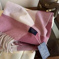 British Classic Australian Imitation Cashmere Plaid Light Luxury Scarf Unisex Couples Autumn and Winter Warm Scarf 180*32cm white