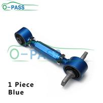 OPASS Rear Adjustable Control arm For Honda Civic IV V VI EG EF CRX Integra Type-R CR-V ACURA EL Tilt angle 52390-SR0-A00 L=R 1 Piece (Blue)