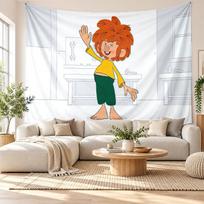 Pumuckl sienos gobelenas Namų dekoras Kabantis audinys Meno fonas Gobelenas miegamajam 100cmx150cm