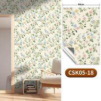 Vintažiniai gėlių lipni tapetai PVC storintas lipnus kontaktinis popierius baldų, spintelių, drabužių spintų atnaujinimui Dekoravimas 44cm*3m beige
