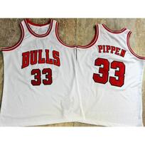 Chicago Bulls 23 Rose Pippen Rodman Embroidered Basketball Jersey Cotton Mens Sportswear Fall Embroidered XXL gray