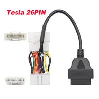 OBD2 Cable for Tesla Model 3, Car Diagnostic Tools, 12/20/26 Pin Male Female to 16 Pin Cable for Auto Adapter Tesla 26PIN