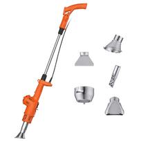 3 in 1 Electric Weed Burner Hot Air Weed Torch Barbecue Lighter with 5.9ft Cable 5 Nozzles Electric Weed Killer Thermal Weeding Stick BBQ Igniter gray