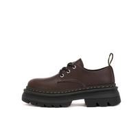 Cowhide version~ Leather lace-up thick-soled heightening casual dr derby small leather shoes women's loafer single shoes 40