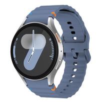 Originalūs dirželiai Samsung Galaxy watch 7/FE/5 Pro/6/4 classic 44mm 40mm Sportinis silikoninis dirželis apyrankė correa Galaxy watch7 Dirželis Galaxy 5 Pro 45mm gray