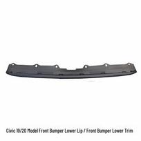 Civic Front Bumper Chin & Side Skirt Lower Grille for 2016-2021 Models gray