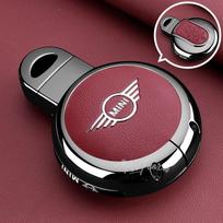 Cinko lydinio automobilio nuotolinio rakto dangtelis dėklas Korpuso apsauga BMW MINI COOPER S ONE JCW F54 F55 F56 F57 CLUBMAN COUNTRYMAN lipdukai svkjb33 black