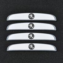 Skoda automobilio lipdukas Durų kraštų apsaugos Rapid Vision Superb Fabia Kodiaq Karoq Octavia RS Yeti Apsauginė juosta Įbrėžimai Susidūrimas hkpx25 balta