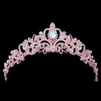 Crystal Crown Tiara With Comb Rhinestone Prom Diadem Headband For Women Bridal Wedding Hair Accessories Jewelry Tiara And Crowns gray