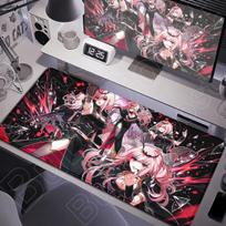 Hololive Cute Girl Mori Calliope Mousepad HD Printing Laptop Office Rubber Desk Mat Large Anime Gaming Extended Carpet 900x400mm 30cmx60cm white