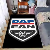 DAF Fan Logo Carpet Design suitable as a non-slip mat for the living room or bedroom sofa 40x60cm( 15x23in ) black