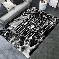 system of a down Carpet Rug for Living Room Bedroom Home Sofa Decoration,Kids play Non-slip Floor Mat 40x60cm( 15x23in ) red