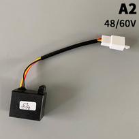 Elektrinis dviratis 12V 48/60V LED mirksintis relė posūkio signalo mirksiklis 3 laidų mirksintys LED žibintai relė su garsiniu signalu E-bike paspirtuko dalys 48V or 60V gray