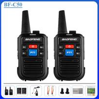 2/4PCS Baofeng BF-C50 Mini Walkie Talkie UHF 400-480mhz Type-C Charging 16 Channels For Kids Gift Portable Ham Radio Comunicador AU Plug