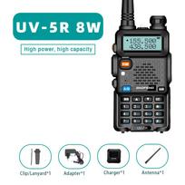 Baofeng 8W UV-5R Dual Band Ham Amateur Met VHF UHF FM CB 128CH 1800/3800mAh Portable Handheld Long Range Hunting Two Way Radio US&US