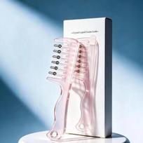 Hair Oil Applicator Comb Scalp Massage Roller Comb Visible Liquid Storage Hair Root Oil Apply Tool For Home Hair Care Treatment A2 gray