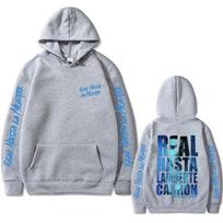 Rapper Anuel AA Hoodie - Real Hasta La Muerte (European Size) XS pilka
