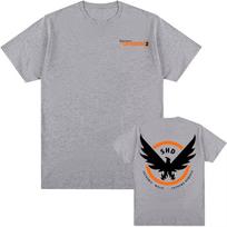Tom Clancy The Division 2 SHD Marškinėliai Apvalus kaklas Trumpomis rankovėmis Laisvalaikio Marškinėliai Unisex Moterų drabužiai Žaidimų dizainas Grafinis Marškinėlis 3XL white