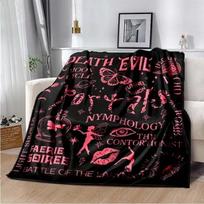 Melanie Martinez pledas, K-12,CRY BABY,PORTALS,Lengvas šiltas izoliacinis sofos lovos biuro automobilio kelių apsaugos pledai,Decke 75cmx90cm gray
