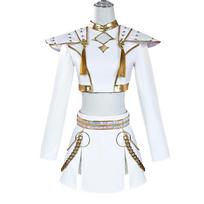 Jyy3 Rumi Mira Zoey Baltas dainuojantis kostiumas moterims merginoms Helovino vakarėlio vaidmenų žaidimo apranga Cosplay kostiumas suaugusiems Jy XL white