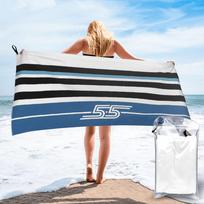 Carlos Sainz 55 Stripe Motif Racing Color Blocks F1 Driver Beach Towel Microfiber Quick Dry Absorbent Quick Towels For Swimming 70x140 cm black