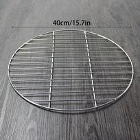 Apvalus nerūdijančio plieno kepsninės grotelių tinklelis Laikiklis Pakeitimas Kepimo tinklas anglies dujinei kepsninei Lauko kepsninės naudojimui 40cm