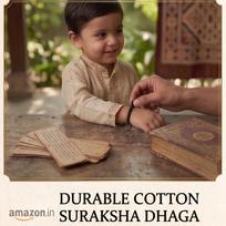 On Blow Sacred Black Kala Dhaga for Nazar Raksha - 20 Meters beige