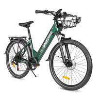 2026 New Ebike SAMEBIKE RS-A01 Pro-T 500W 36V15AH Detachable Battery Electric Bicycle 26 inch Tires Commuter Electric Bicycle 500W 36V 15AH žalia