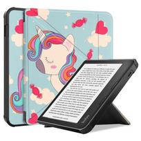 Ebook dėklas Kobo Libra Colour 7 colių, mielas dažytas išmanusis odinis dėklas Funda Kobo Libra 2, Kobo Libra Colour dėklas vaikams Kobo Libra 2