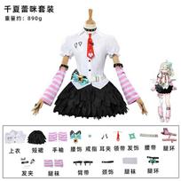 Anime Sunna Cosplay Costume Zenless Zone Zero Anime Game Outfit Women Girls Dress Set with Wig Shoes Accessories Halloween Party M black