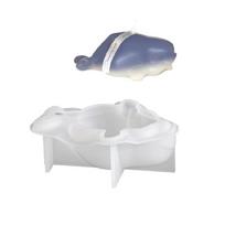 Silicone Casting Molds Whale Shape Moulds Resin Art Moulds Silicone Texture Ornament Moulds for Creative Enthusiasts gray