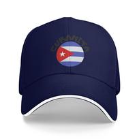 Cubanita Cuban Woman Casual Baseball Cap  Running Hippie Trucker Hat Summer Sun Female Male Streetwear Baseball Caps One Size blue