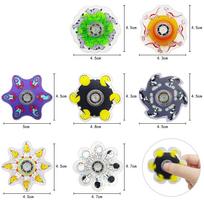 Hand Spinner Running Small Figure Fingertip Gyro Visual Illusion Decompression Toy Children'S Creative Dynamic Rotation (As shown-31977)- gray