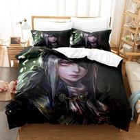 Game Lady Maria Bloodborne Bedding Set 3D Printed Suitable for Bedroom Duvet Cover Set With Pillowcases Kids Home Textile EU Single 135*200cm/53x79in 3pcs gray