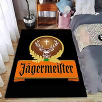 Jägermeister Logo Carpet suitable as a non-slip mat for the living room or bedroom sofa 40x60cm( 15x23in ) black