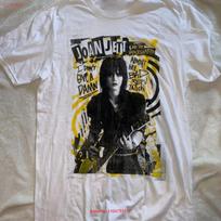 Vintage Joan Jett Live In Concert Cotton White All Size T Shirt Bt107 Vintage Comfortable Top For Everyday Wear Stylish L white