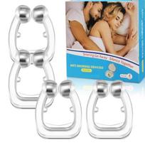 Portable Magnetic Anti Snore Device Stop Snoring Nose Clip Breathe Improve Sleeping Aid Apnea Guard Night Device For Men Women blue