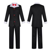 Hazbin Hotel Husk Cosplay Kostiumas, Katės Paukščio Demono Uniforma Helovino Vaidmenų Žaidimo Apranga S black