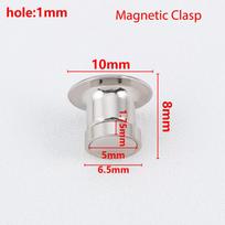 10Pcs Magnetic Clasp Brooch Locking Pin Backs Metal Pin Back Locking Pin Keepers Locking Clasp DIY Brooch Badge Jewelry Making 10pcs gray