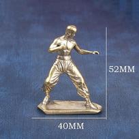 Brass Movie Themed Collection Kung Fu Martial Artist Statue Multi-Functional Room Decor Indoor Scene Decoration