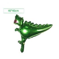 Aliuminio Folija Dinzauras Formos Balionas Šventė Gimtadienio Dekoracija Balionas Vaikų Žaislai Mini Horned Dragon green