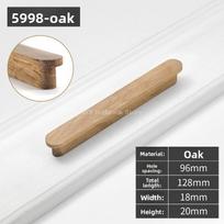 Nordic Kitchen Cabinets Pulls Handles Natural Wooden Furniture Handle Shoe Cabinets and Drawers Dresser Knobs Long Wardrobe Pull 1Pcs