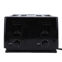 4 Slice Toaster Compact Stainless Steel Electric Toaster with 6 Browning Settings Extra Wide Slots Removable Crumb Tray L gray
