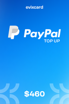 EvixCard PayPal Gift Card 460 USD Key GLOBAL
