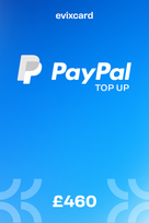 EvixCard PayPal Gift Card 460GBP Key GLOBAL