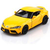 1/36 mastelio Toyota Supra žaislinis automobilis, Toyota Supra Diecast automobilio modelis, atitraukiami žaisliniai automobiliai, automobilių dovanos berniukams mergaitėms 1/36-Sze:12.3*5.2*4cm geltona