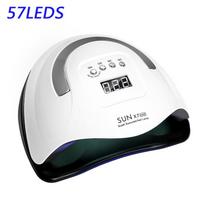SUN X10 Max UV LED nagų lempa greitam džiūvimui gelinio nagų lako džiovintuvas 66LED namų naudojimui ledo lempa su automatiniu sensoriumi manikiūro salonui US plug