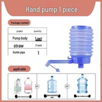 Manual Pump Water Dispenser for Large Bottles gray