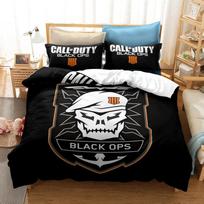 3D Spausdintas Call Of Duty Žaidimo Antklodės Patalynės Komplektas Lovos Patalynė Dvigaliai Pusės Antklodės Užvalkalas Ir Pagalvės Užvalkalas Namų Buities EU Single(135*200cm)3pcs gray
