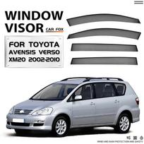 Toyota Avensis Verso Rain and Sun Window Visor Without Bright Strip Without LOGO (Standard Packaging) gray
